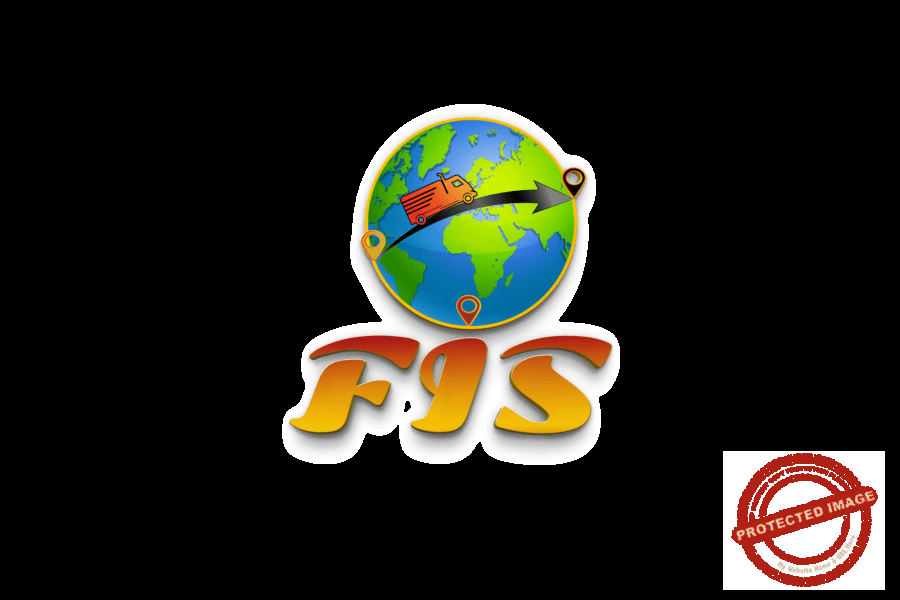 The logo for the brand FIS Logistics, a company providing product information and transportation services