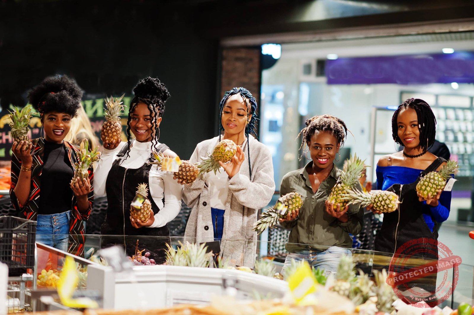 Africans at supermarket